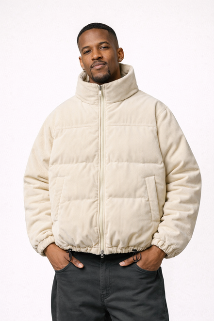 Corduroy Puffer Jacket