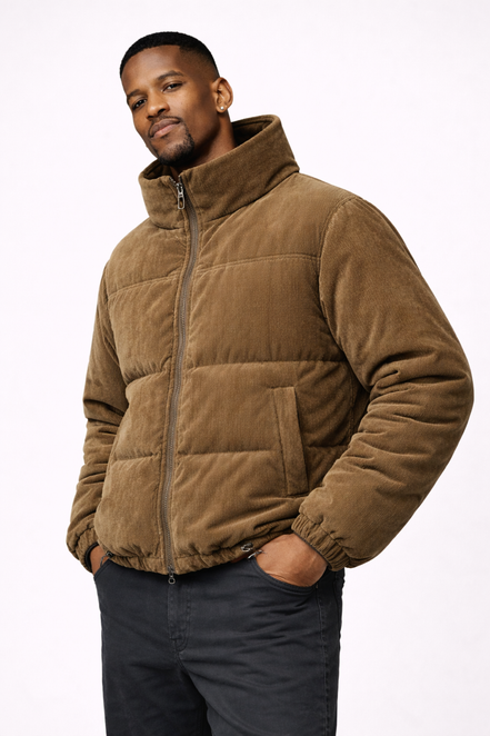 Corduroy Puffer Jacket
